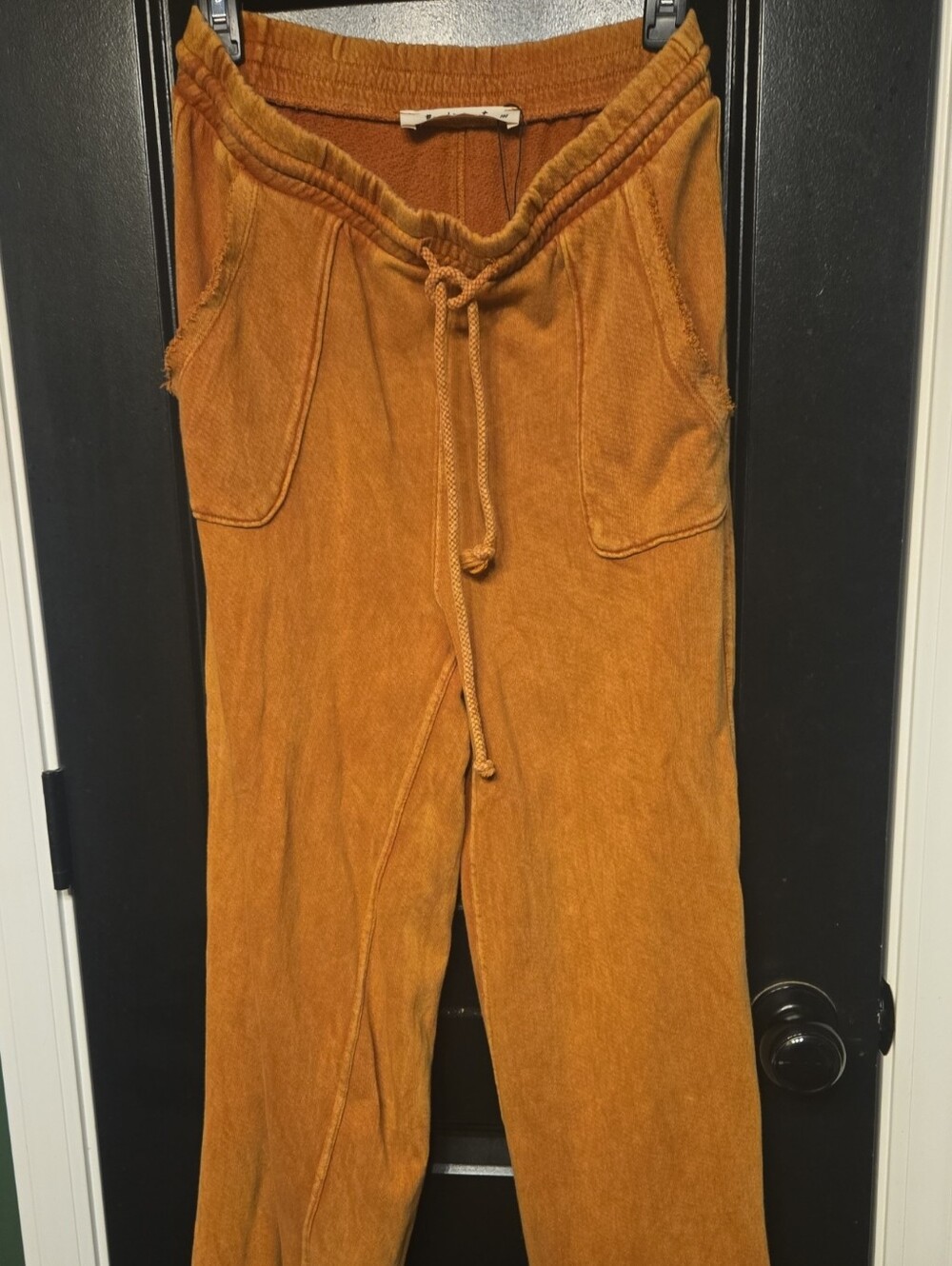 Three Bird Nest Orange Drawstring Joggers